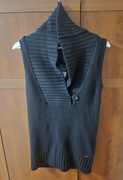 Sweter bez rękawów, czarny, Tommy Hilfiger, stan NOWY