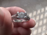 Srebrny pierścionek 925 z cyrkoniami