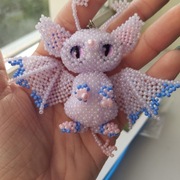 Koralikowy breloczek do kluczy