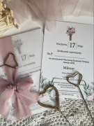 Zaproszenie na Pierwszą Komunię Świętą dla dziewczynki