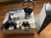 PlayStation 5 - 2 pady, ładowarka, pudełko, słuchawki Endorfy Viro Plus