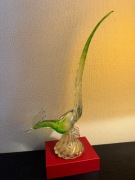 Figurka ptaka ze szkła Murano autorstwa Paolo Venini dla Venini