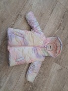 Kurtka zimowa dziewczęca - pastelowe kolory - rozm 74