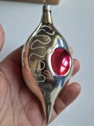 Bombka PRL stara kształtka na choinke 