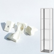 DODATKOWE Uchwyty 4 sztuki montażowe pod półki zamienniki IKEA BLALIDEN