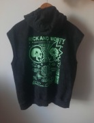 Bluza bez rekawow zkapturem  Rick and Morty