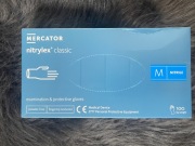 Jednorazowe rękawice medyczne nitrylowe blue M