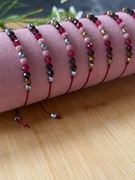 Bransoletka "Pasja"  Rodonit  Rubin  Granat  Tygrysie Oko