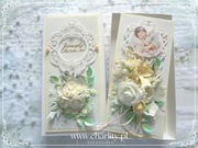 Pamiątka Chrztu w pudełku „Dziewczynka na różowym obłoczku”