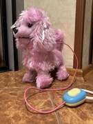 Zabawka pies chodzący w przód i w tył, szczękający wraz z pilotem