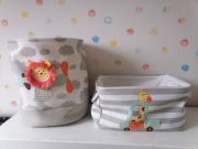 Kosze na zabawki przechowywanie pokój dziecięcy 