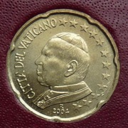 WATYKAN 2004 20 CENTÓW UNC !!!!!!!!!!