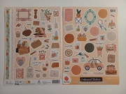 Naklejki planer scrapbooking DecoTime 2 szt. arkusze A4 - ramki paczki