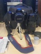 CANON EOS 500 obiektyw tamron AF torba CULLMANN 