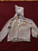 Bluza chłopięca, szara, 2-3, 86-92, kaptur, suwak