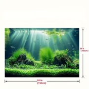 Baner poliestrowy tło akwarystyczne 74x98 cm NOWY