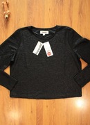 Bluzka Kappahl r. S damska czarna dł. rękaw bawełniana nowa z metką