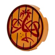 LEGO 5szt. Płytka Tile 2x2 Nadruk Wąż Morski 21343 Wiking 14769pb640 x5