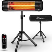 Promiennik z regulowanym stojakiem 2500w pilot grzejnik