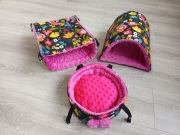 Nowy zestaw dla gryzoni tunel, legowisko/huśtawka, tunelohamak 