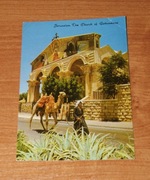 Stara pocztówka Jerozolima, Kościół Getsemani 1970 roku