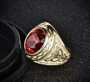 Pierścionek z rzeźbionym wzorem Pierścień Vintage 