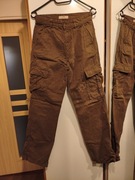 Damskie spodnie cargo Stradivarius STR - brązowe, roz. S