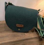 Torba listonoszka handmade uszyta ze sznurka bawełnianego 