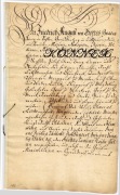 August II Mocny, autograf Augustus Rex, pieczęć królewska 1727 r. Dokument.