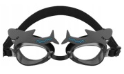 Okulary pływackie dla dzieci z motywem rekina czarne okularki na basen
