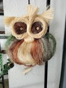 SOWA MAKRAMOWA Z SIZALU