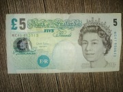5 Funtów Brytyjskich 2002