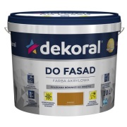Dekoral Polinit piaskowy 10L emulsja do fasad, betonu, uniwersalna