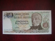 BANKNOT  ARGENTYNA 50 Pesos 1985 r. UNC