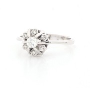 Pierścionek zaręczynowy 1.08ct(łącznie)