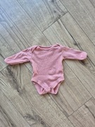 George różowe body niemowlęce z długim rękawem dziewczęce 50