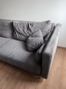 Sofa sztruksowa szara Agata mebla