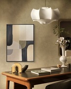 Geometryczny strukturalny nowoczesny minimalistyczny obraz autorski 3D