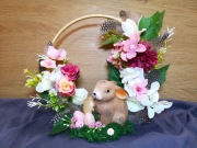 Stroik Wielkanocny na kole