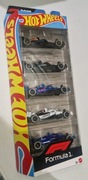 HOT WHEELS FORMUŁA 1  5-PAK BOLIDÓW RACE KOLEKCJONERSKIE F1 5 szt Nowy