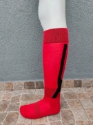 Getry skarpety piłkarskie Iskierka roz. 42-44 czerwono/czarne