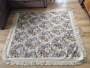 Żakardowa narzuta tkanina stara