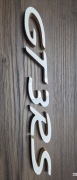 Napis GT3RS lakierowanego MDF