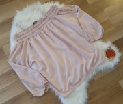 Bluzka z bufiastymi rękawami hiszpanka  H&M 