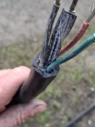 Przedłużacz budowlany kabel gumowy gruby 5x2.5