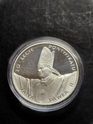 Moneta 10zł - XX lat Pontyfikatu Jana Pawła II + Kapsel