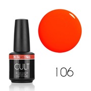 CULT Lakier Hybrydowy 15 ml / UV/LED Gel Colour / Saucy Neon 106