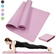 Mata do ćwiczeń koloru różowego 