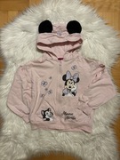 różowa rozpinana bluza dziecięca z kapturem 128 cm Myszka Minnie