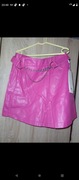 Spódniczka skórzana rozmiar m rozowa